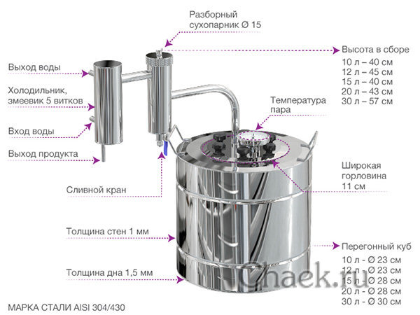 Самогонный аппарат "Мечта-2" Феникс