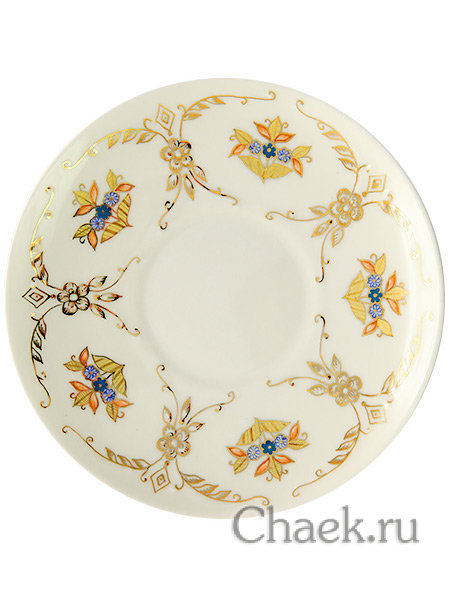 Кофейная пара форма Жасмин рисунок Этюд Императорский фарфоровый завод