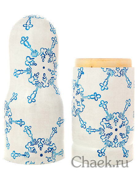 Штоф "Зима" на белом фоне арт.017