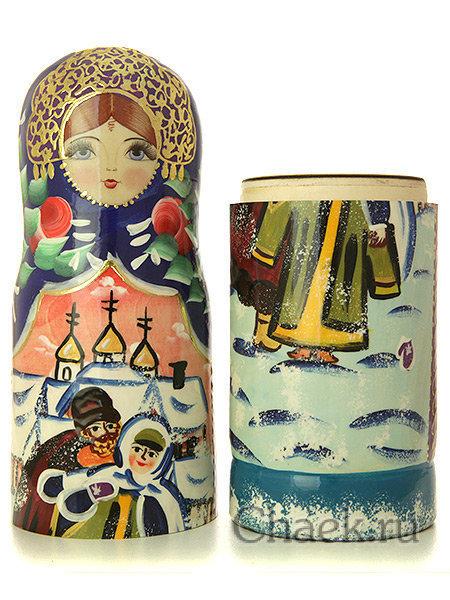 Штоф "Сюжет. Зимние гуляния" 0,5 л