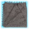 Пуховый оренбургский платок серый (паутинка), арт. А 100-03