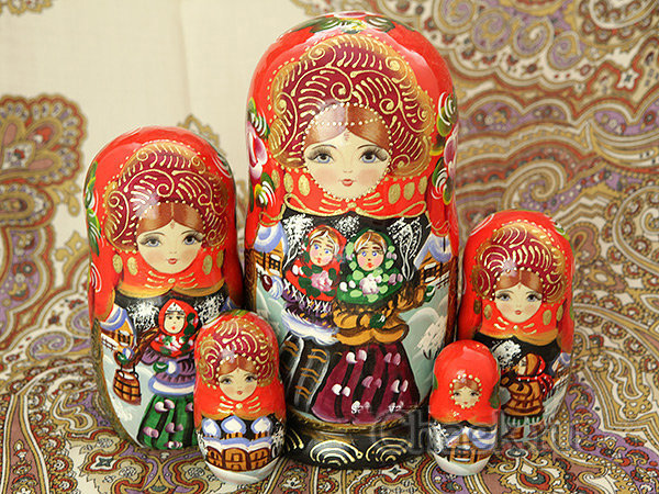 Матрешка "Подружки", серия "Сказки",  арт. 73