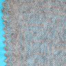 Пуховый оренбургский платок серый, арт. П2-100-03
