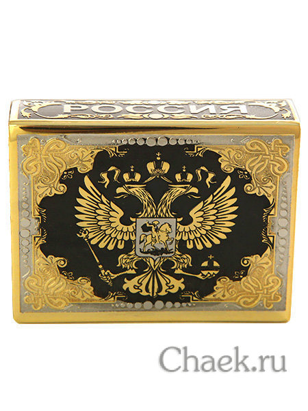 Футляр для спичек "Рысь и щенок" Златоуст