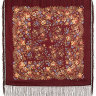 Шерстяной Павлопосадский платок "Мария", 89x89 см, арт. 737-17