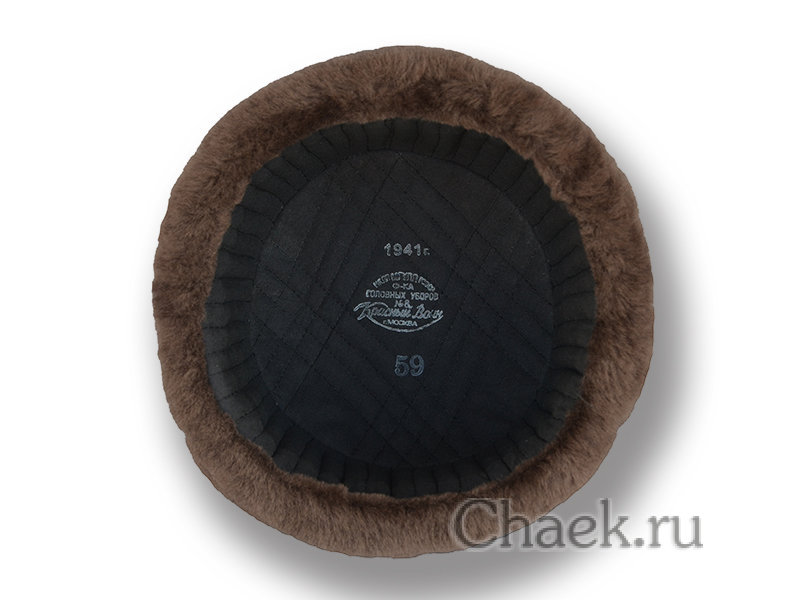 Шапка-финка комначсостава РККА обр.1931г. (коричневая цигейка)