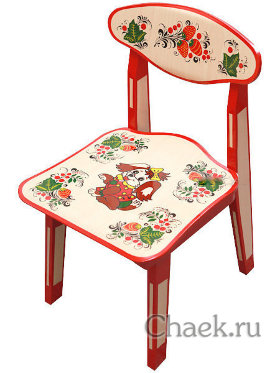 Детский стул с художественной росписью Хохлома, арт. 82650000000