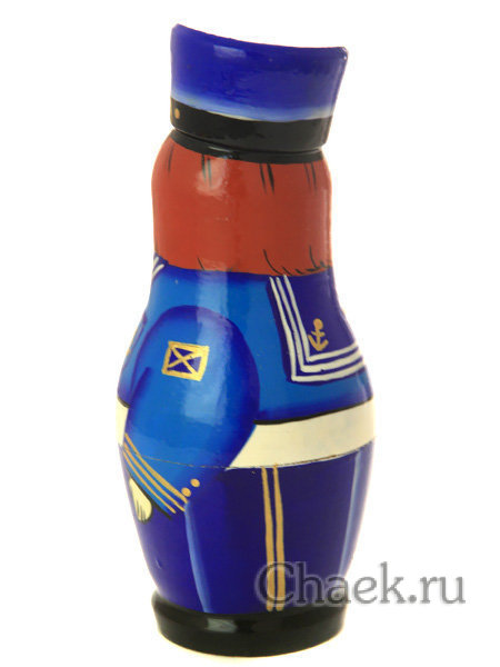 Вятская матрешка 5 куколок "Веселый морячок"