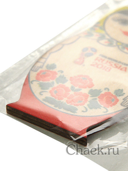 Магнит "Матрешка FIFA" Хохлома