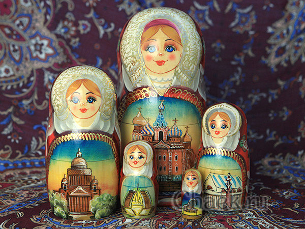 Матрешка "Санкт-Петербург" 5 куколок арт. 5713
