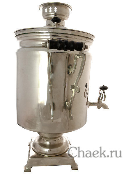 Электрический самовар 45 литров "Буфетный" с покрытием "под серебро", арт. 124541