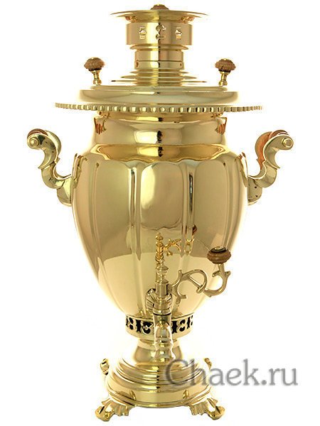 Угольный самовар 5 литров яйцо с гранями наследник Е.А.Баташева, арт. 433708