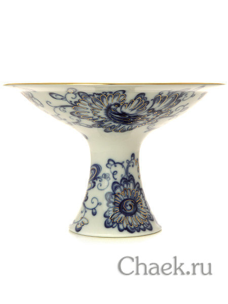 Фруктовая ваза 203 мм форма Молодежная рисунок Поющий сад Императорский фарфоровый завод