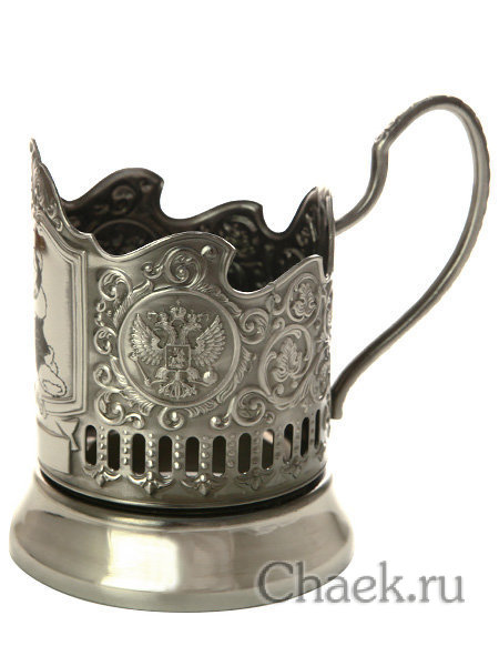 Никелированный подстаканник "Символ 2018 года - Собака"