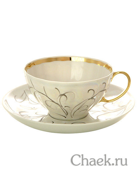Дулевский чайный сервиз форма "Белый Лебедь" рисунок "Морозко" 6/15