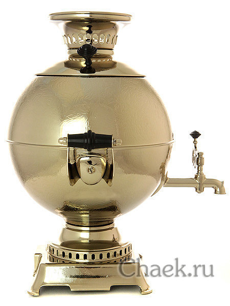 Электрический самовар 5 литров желтый "шар", арт. 110268