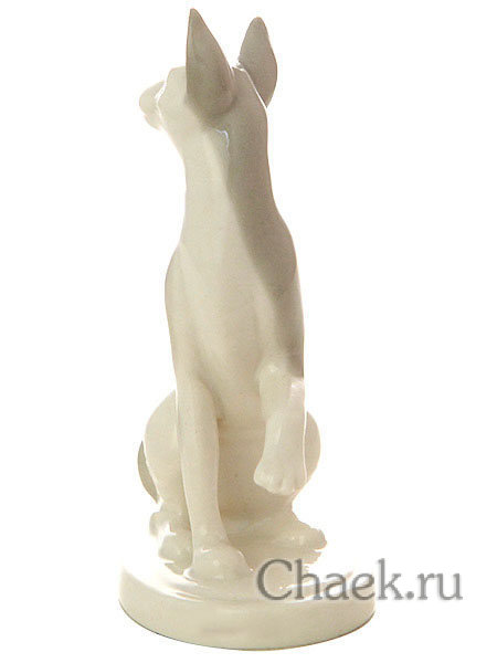 Статуэтка Кошка сфинкс серая Императорский фарфоровый завод