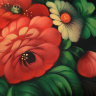 Овальный поднос "Цветы", арт. 2130