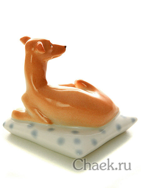 Левретка на подушке Мимми, Императорский фарфор