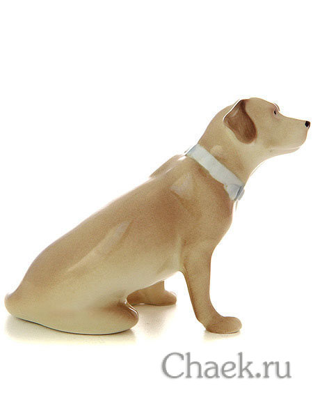 Статуэтка Лабрадор палевый Императорский фарфоровый завод