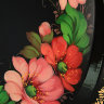 Поднос "Венок из розовых цветов" овальный фигурный, арт. 2141