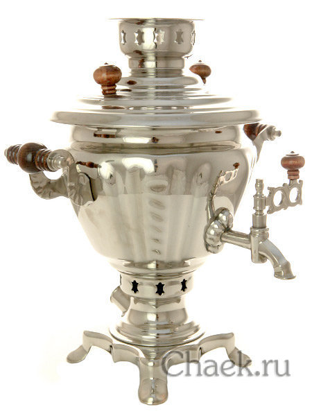 Электрический самовар 2 л никелированный арт. 103560