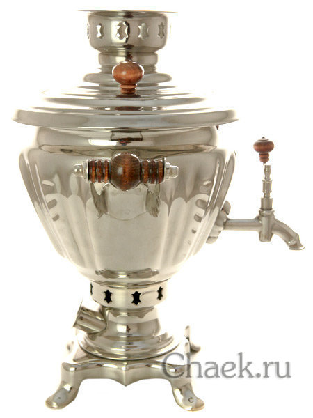 Электрический самовар 2 л никелированный арт. 103560