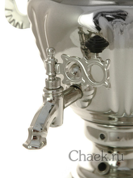 Электрический самовар 2 л никелированный с автоотключением при закипании арт. 103560к