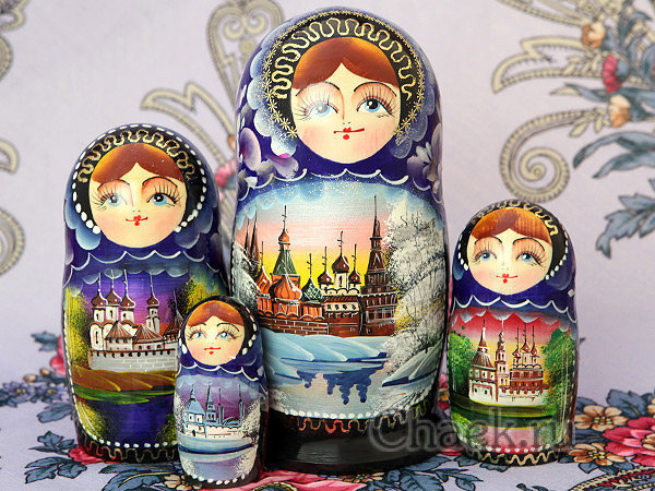 Матрешка "Времена года - Зима", арт. 557