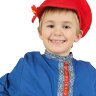 Косоворотка для мальчика хлопковая синяя на возраст 3-6 лет