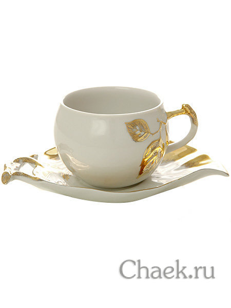 Дулевский чайный сервиз форма "Фруктовый сад" рисунок "Яблоневый сад" 6/15