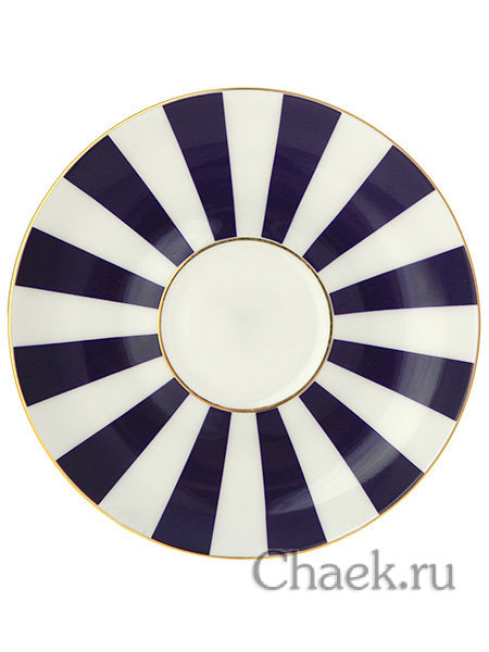 Кофейная чашка с блюдцем форма Ландыш 2 рисунок Да и нет кобальт ИФЗ