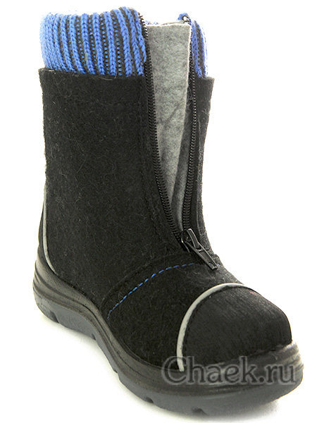 Валенки Котофей черные малодетские-дошкольные, 367103-41