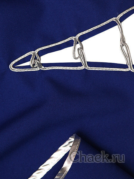 Башлык из габардина синего цвета