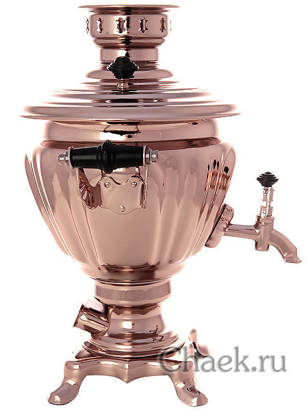 Электрический самовар 2 литра с медным покрытием, арт. 110367