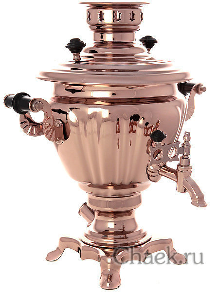 Электрический самовар 2 литра с медным покрытием, арт. 110367