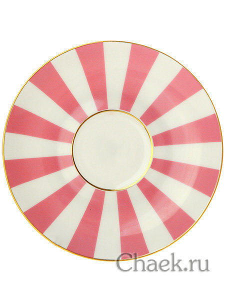 Кофейная чашка с блюдцем форма Ландыш 2 рисунок Да и нет розовый ИФЗ