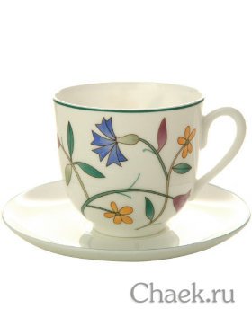 Кофейная чашка с блюдцем форма Ландыш 2 рисунок Краски лета ИФЗ