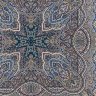 Платок из шерсти "Ларец самоцветный" с шелковой бахромой 762-14, 146х146 см