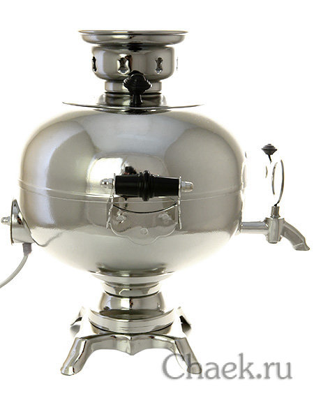 Электрический самовар 3 л никелированный "Шар"