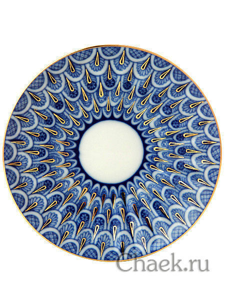 Чайная пара форма Лучистая рисунок Незабудка Императорский фарфоровый завод Чайная пара форма Лучистая рисунок Незабудка Императорский фарфоровый завод