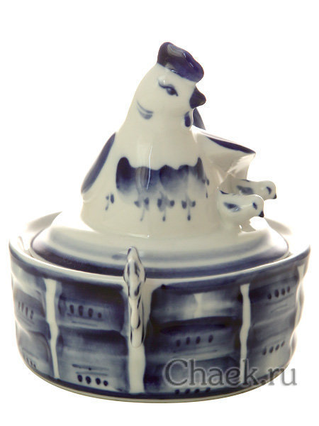 Солонка Гжель "Курочка"