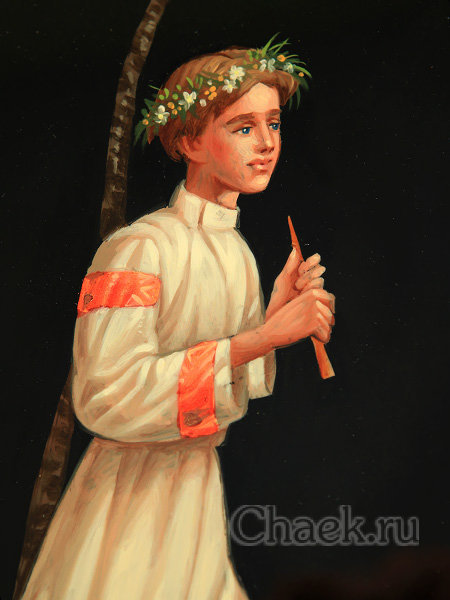 Поднос "Пастушок" прямоугольный