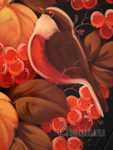 Поднос "Рябина" овальный фигурный, арт. 2127