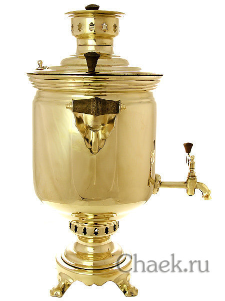 Набор "Классика" угольный самовар 7 л желтый цилиндр