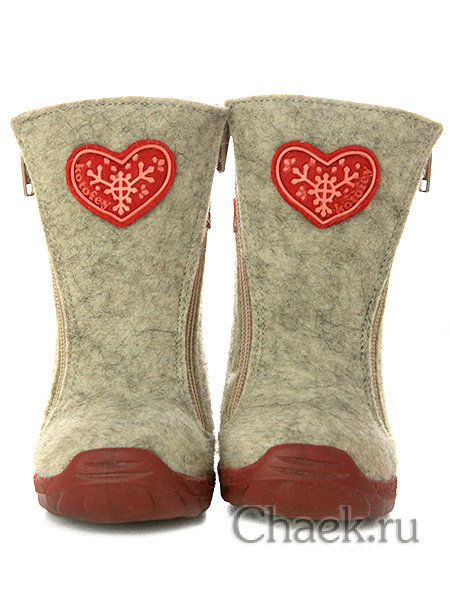 Детские серые валенки Котофей ясельно-малодетские, 167022-42