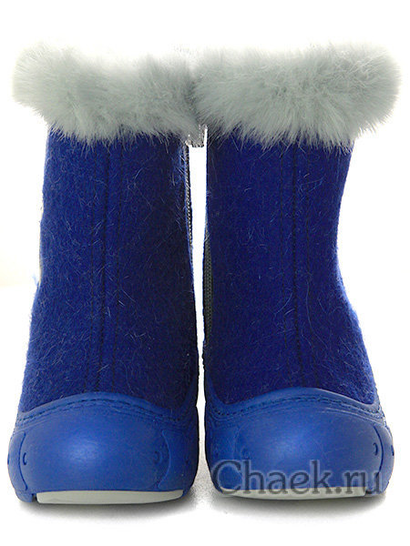 Детские синие валенки Котофей, 067014-41