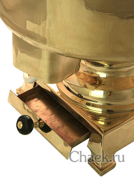 Комбинированный самовар 60 литров с гербом РФ