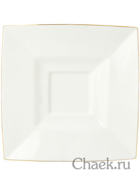 Чайная пара форма Петрополь рисунок Золотая лента Императорский фарфоровый завод