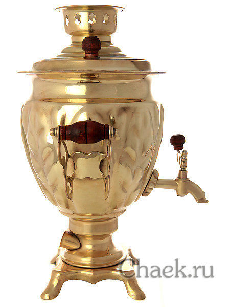 Электрический самовар 3 литра желтый "желудь", арт. 161203